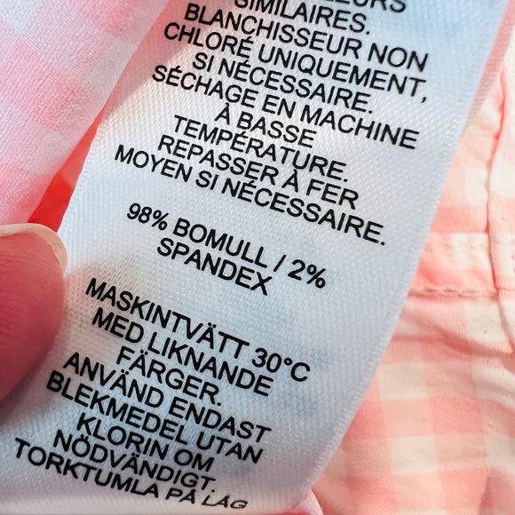 NWOT Vineyard Vine OTG Performance M Long Sleeve Shirt Gingham Pink White - Picture 7 of 7